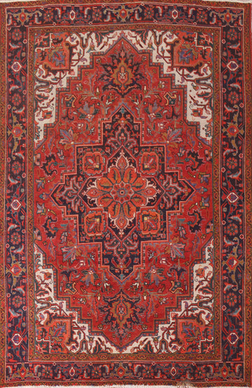 Geometric Heriz Persian Area Rug 8x12