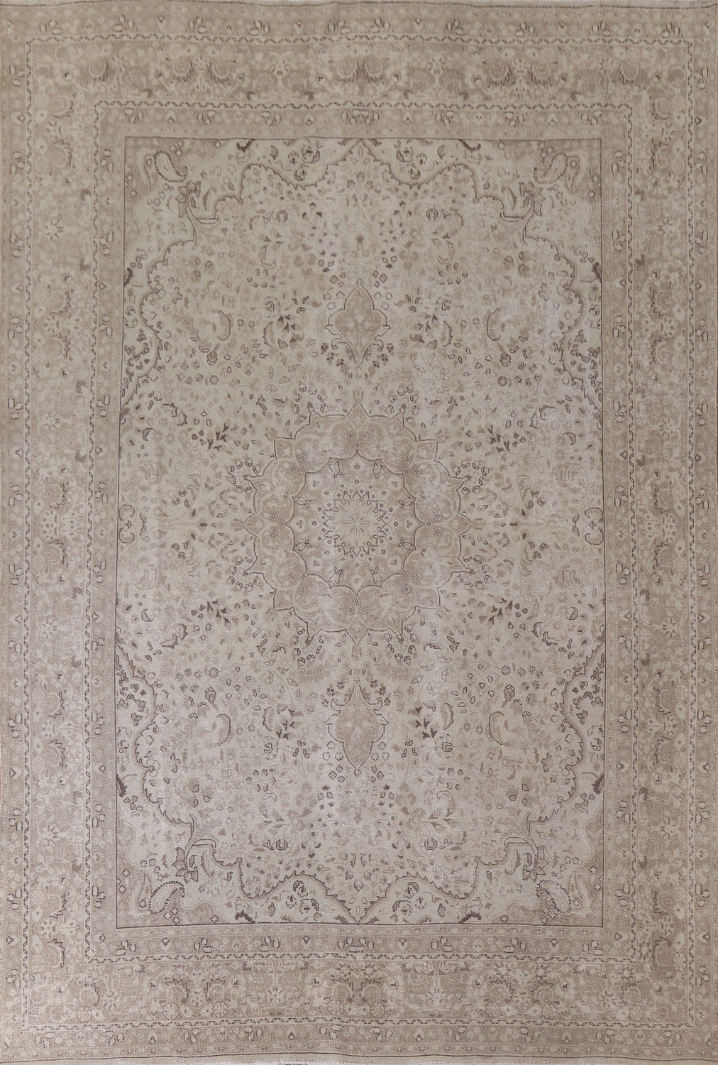 Vintage Floral Kashan Persian Area Rug 9x12
