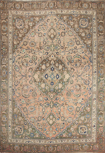 Vintage Mashad Persian Area Rug 10x12