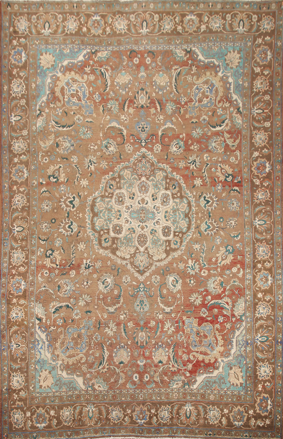 Floral Mashad Persian Area Rug 9x12