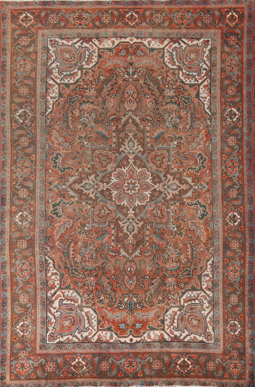 Vintage Floral Heriz Persian Area Rug 7x10