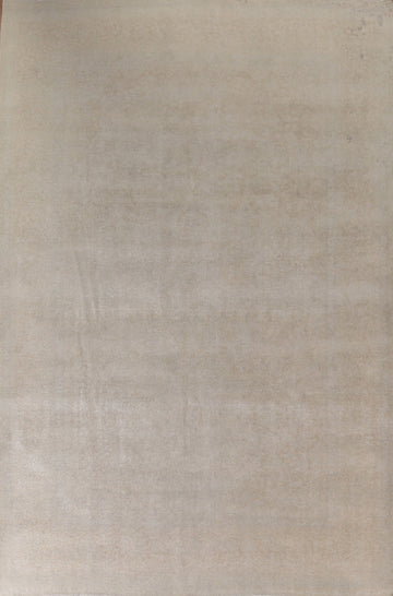 Muted Distressed Kashan Persian Area Rug 9x13