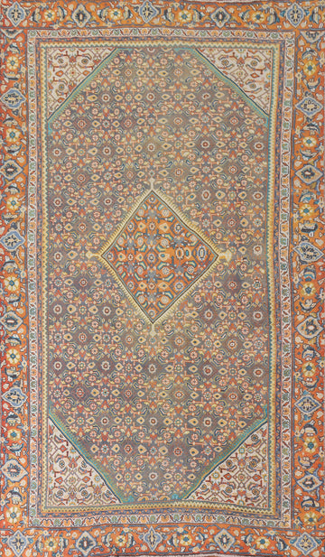 Geometric Wool Mahal Persian Area Rug 8x12