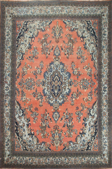 Handmade Wool Hamedan Persian Area Rug 10x13
