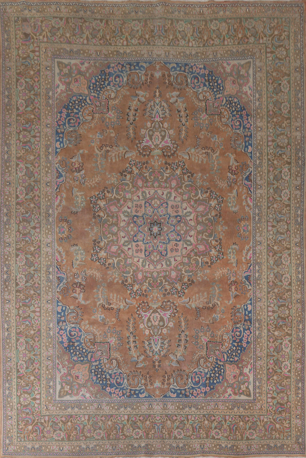 Vintage Mashad Persian Area Rug 10x12