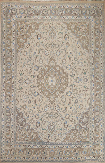 Vintage Floral Tabriz Persian Area Rug 10x13