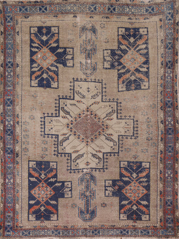 Tribal Sirjan Persian Area Rug 5x6