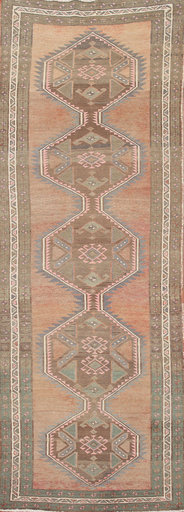 Tribal Wool Ardebil Persian Runner Rug 3x10