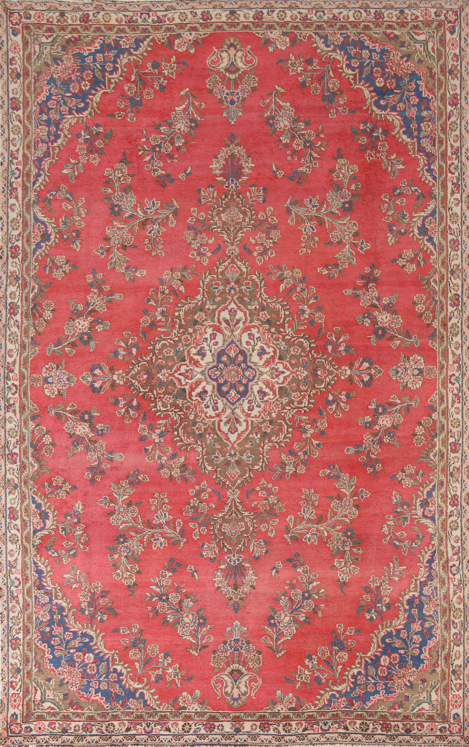 Floral Hamedan Persian Area Rug 7x10