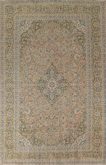 Traditional Mashad Persian Area Rug 10x13