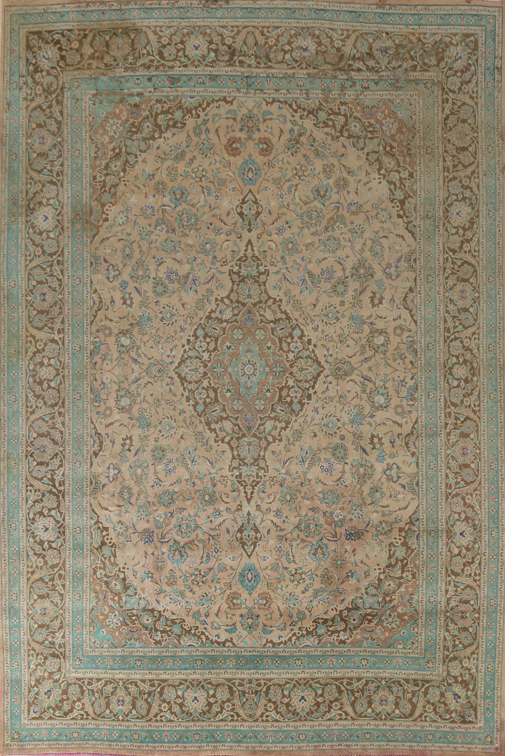 Traditional Mashad Persian Area Rug 10x13