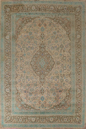 Traditional Mashad Persian Area Rug 10x13