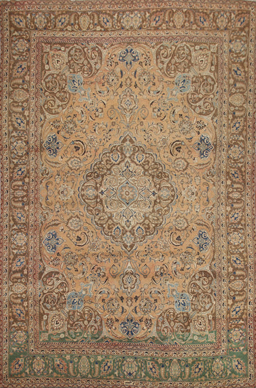 Floral Mashad Persian Area Rug 9x12