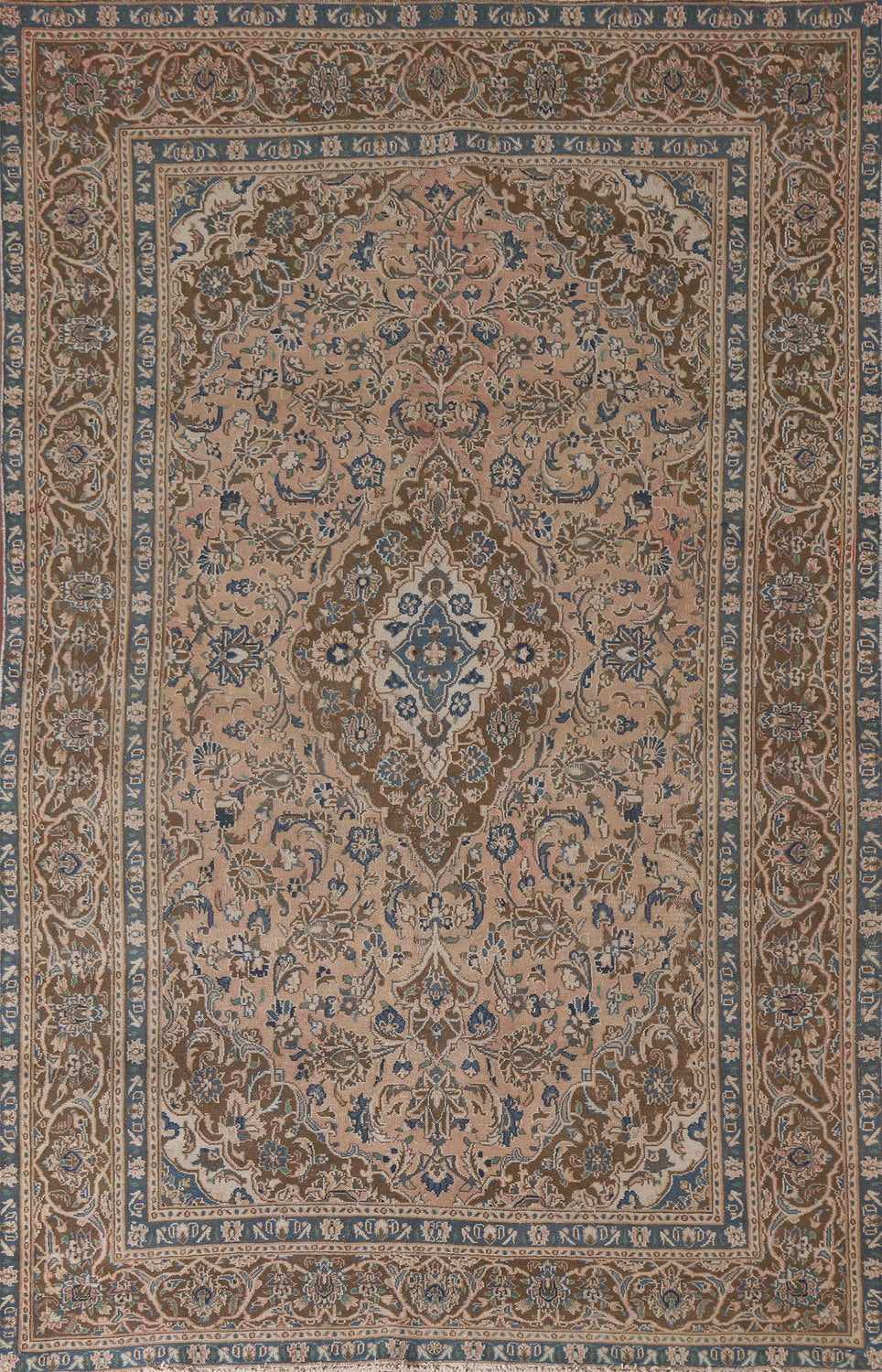Traditional Mashad Persian Area Rug 6x9