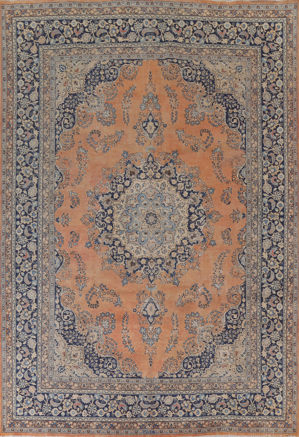 Handmade Wool Mashad Persian Area Rug 10x13