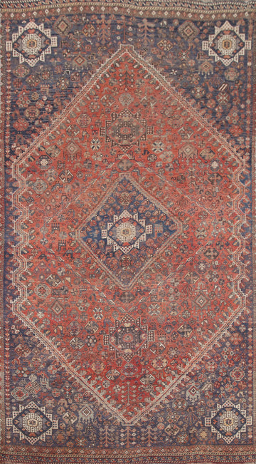 Tribal Geometric Shiraz Persian Area Rug 6x10