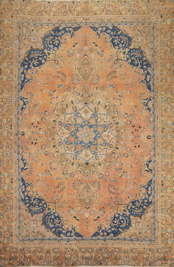 Handmade Wool Mashad Persian Area Rug 9x11