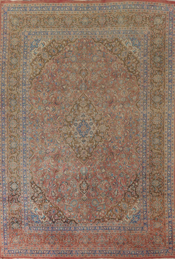 Traditional Mashad Persian Area Rug 9x12
