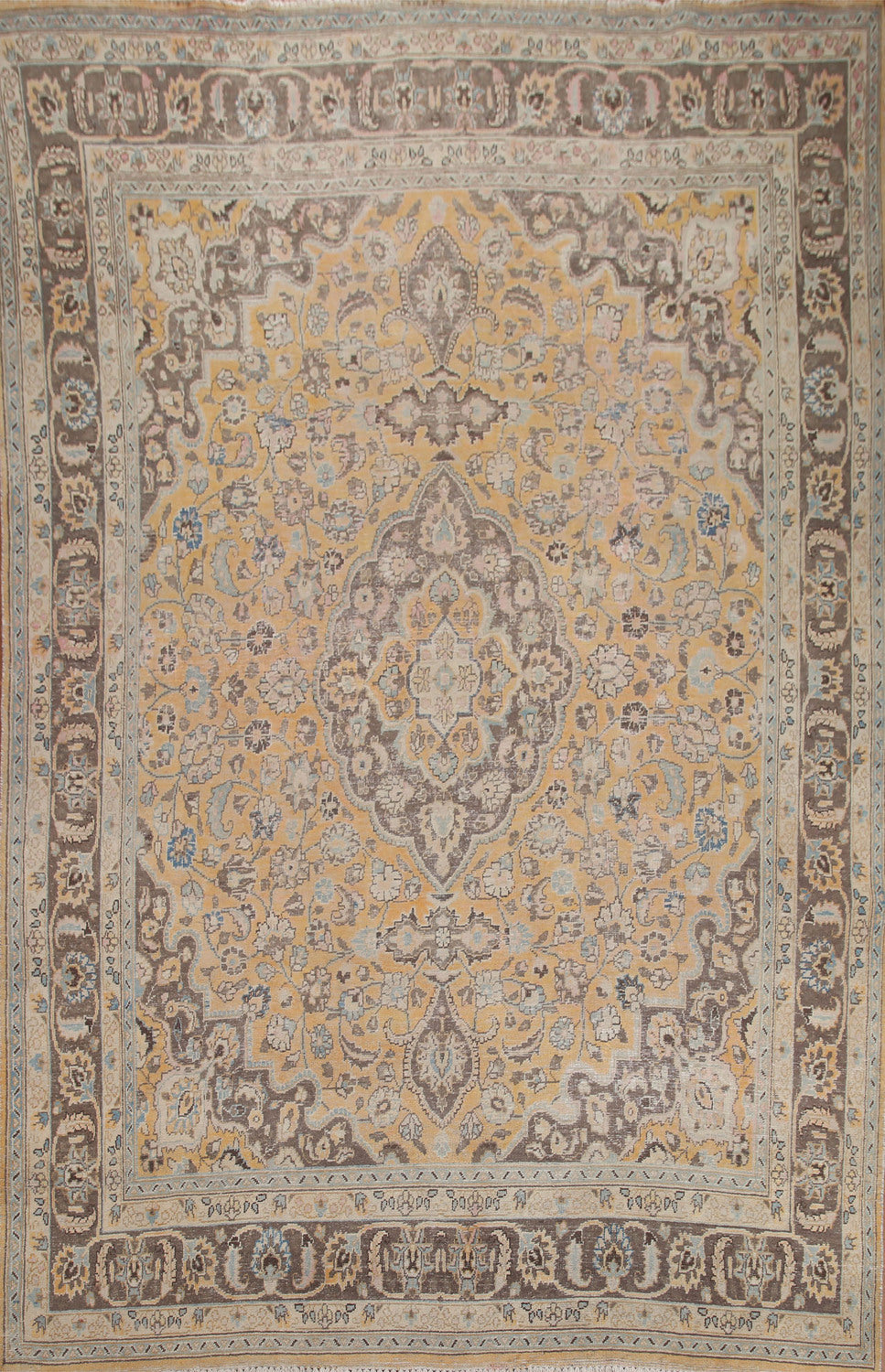 Traditional Mashad Persian Area Rug 9x12