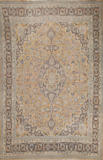 Traditional Mashad Persian Area Rug 9x12