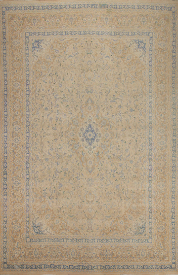 Traditional Mashad Persian Area Rug 9x13