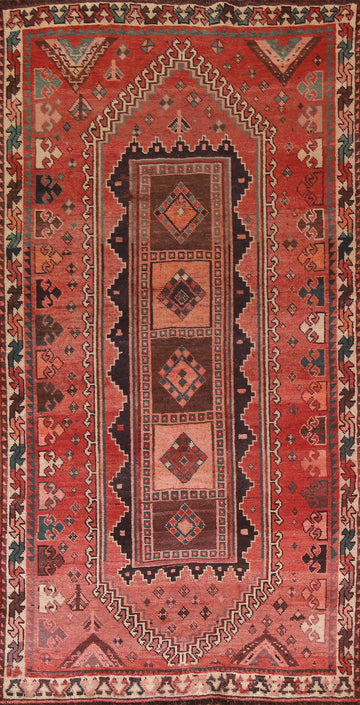 Tribal Qashqai Persian Area Rug 5x9