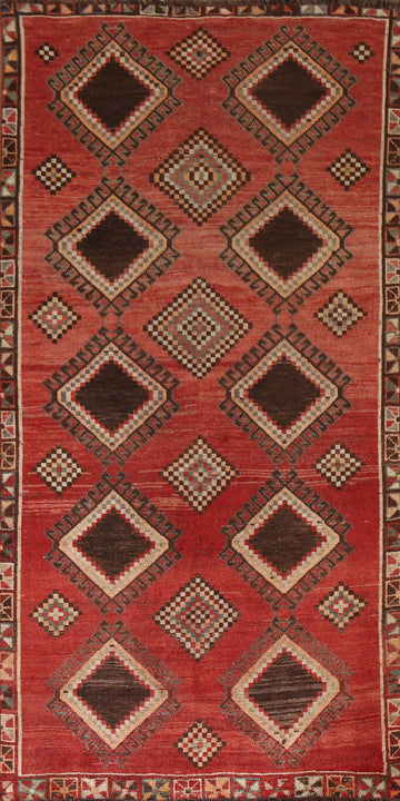 Geometric Wool Lori Persian Runner Rug 4x9