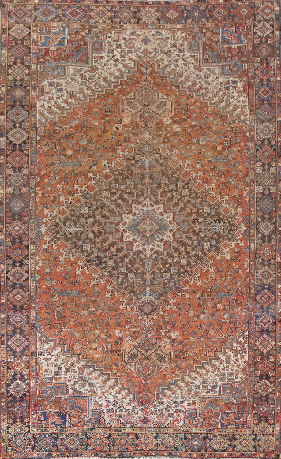 Vegetable Dye Heriz Persian Area Rug 9x14