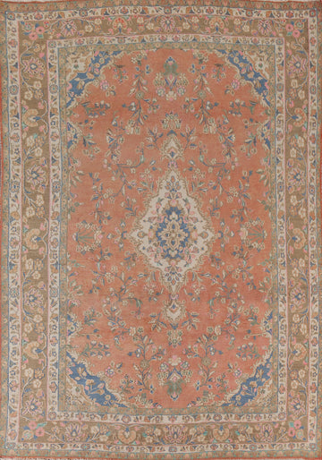 Traditional Mashad Persian Area Rug 8x11