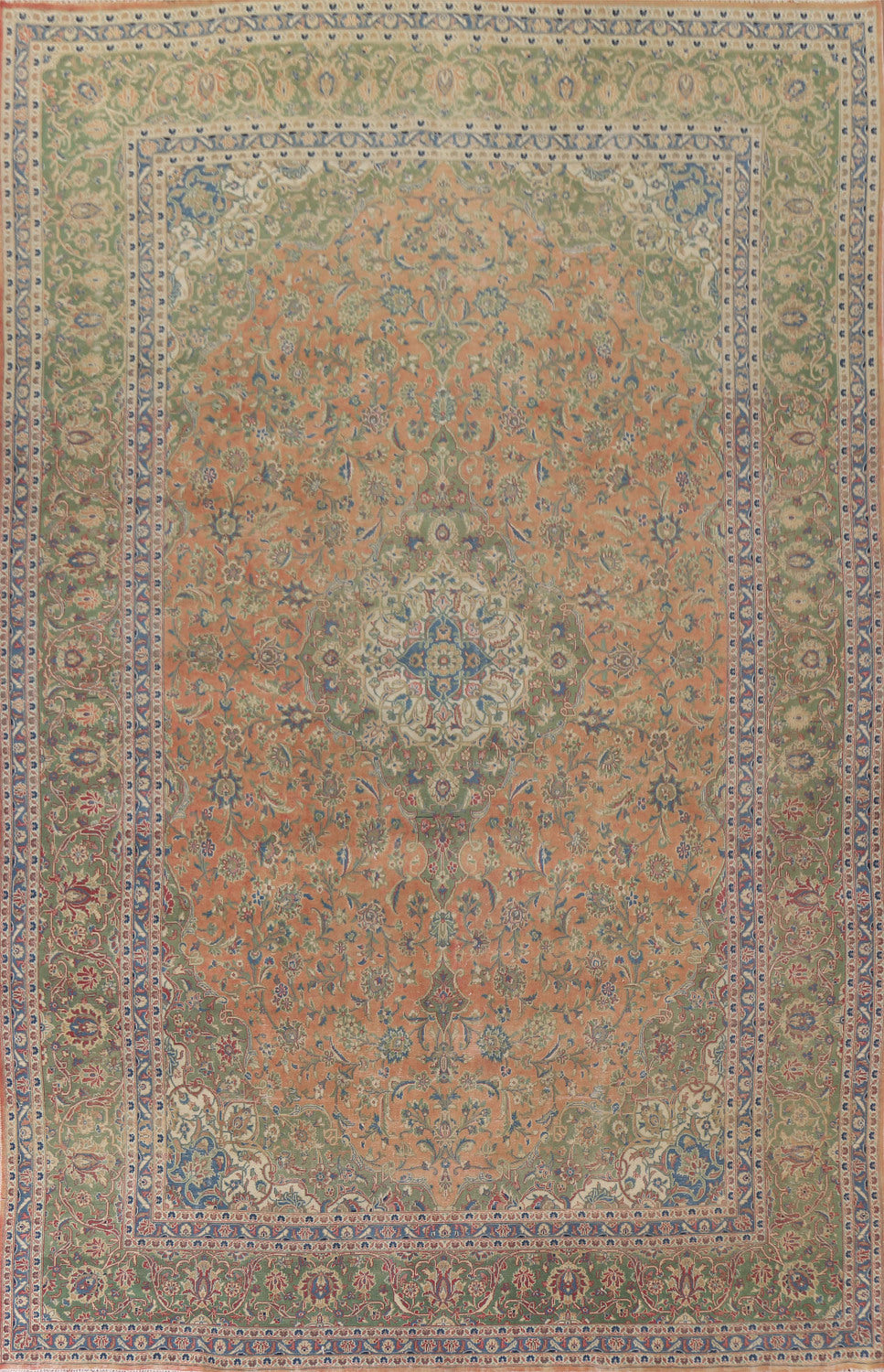 Traditional Mashad Persian Area Rug 10x13