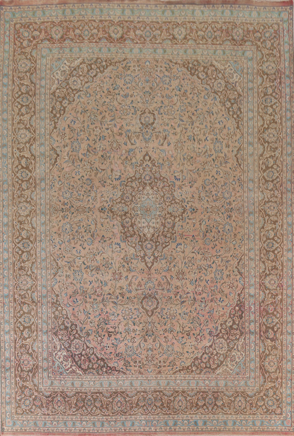 Traditional Mashad Persian Area Rug 10x13