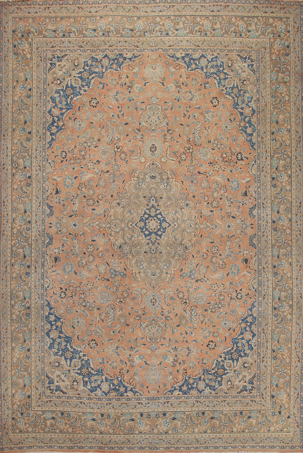 Traditional Mashad Persian Area Rug 10x12
