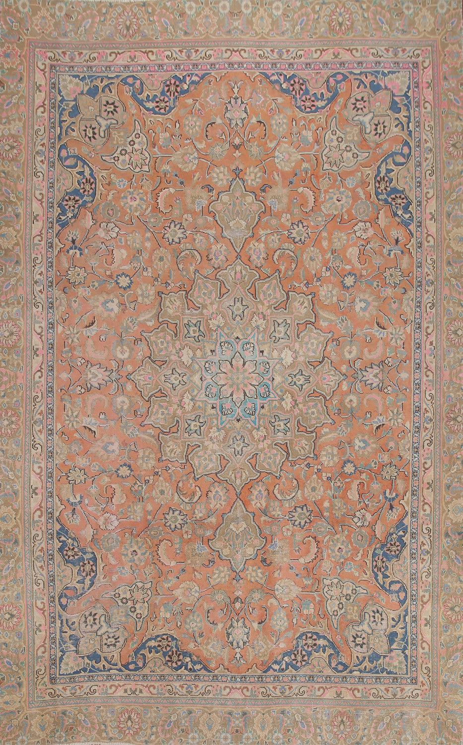 Handmade Wool Mashad Persian Area Rug 8x11