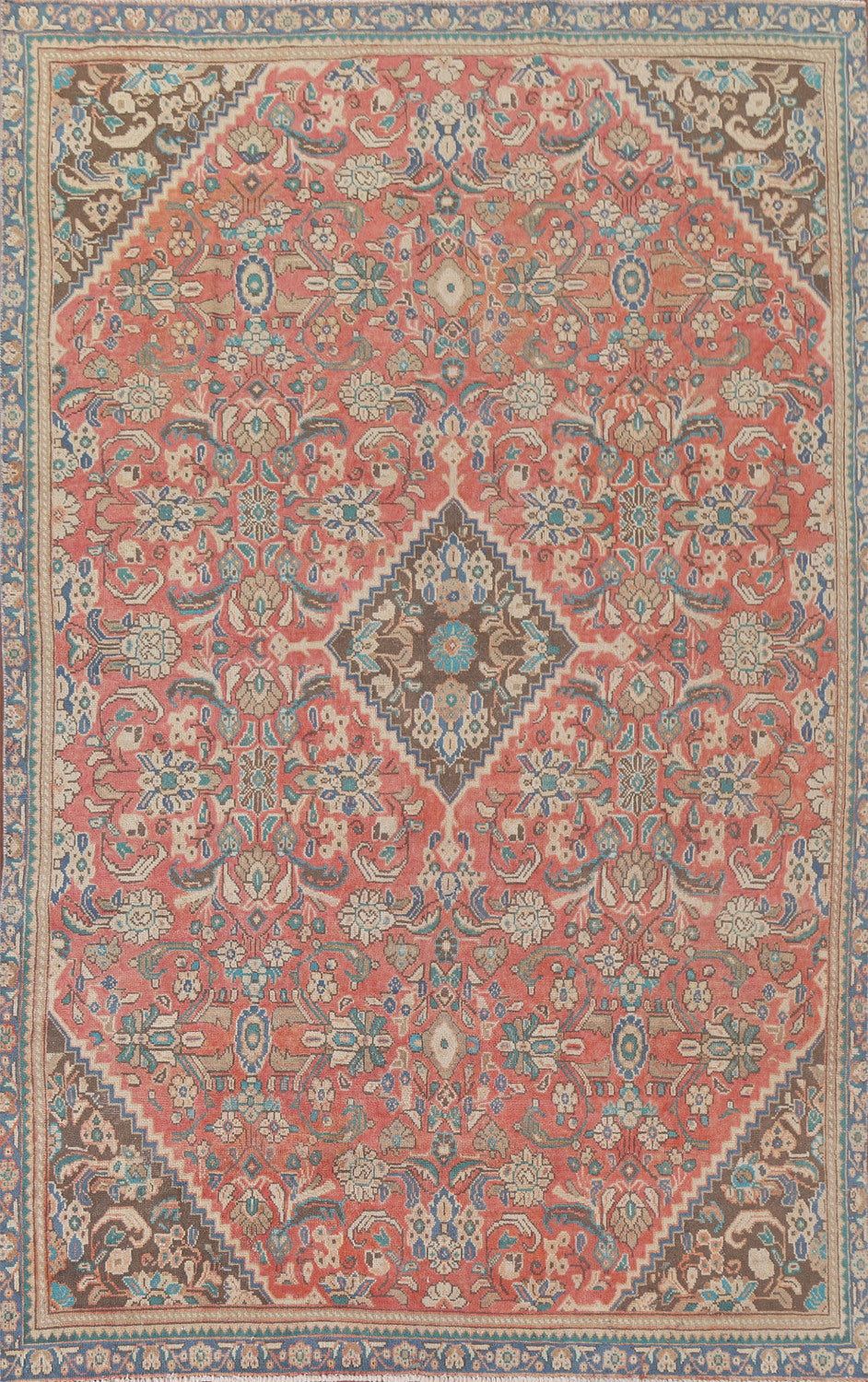 Handmade Wool Mahal Persian Area Rug 7x11