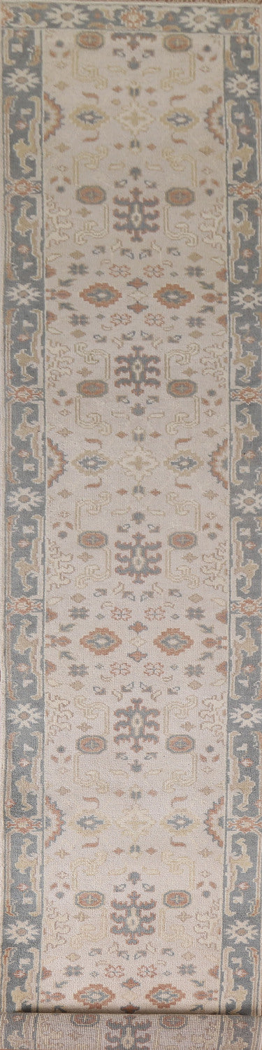 Floral Wool Oushak Oriental Runner Rug 3x16