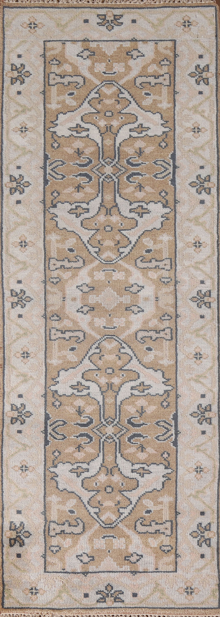 All-Over Oushak Oriental Runner Rug 3x8