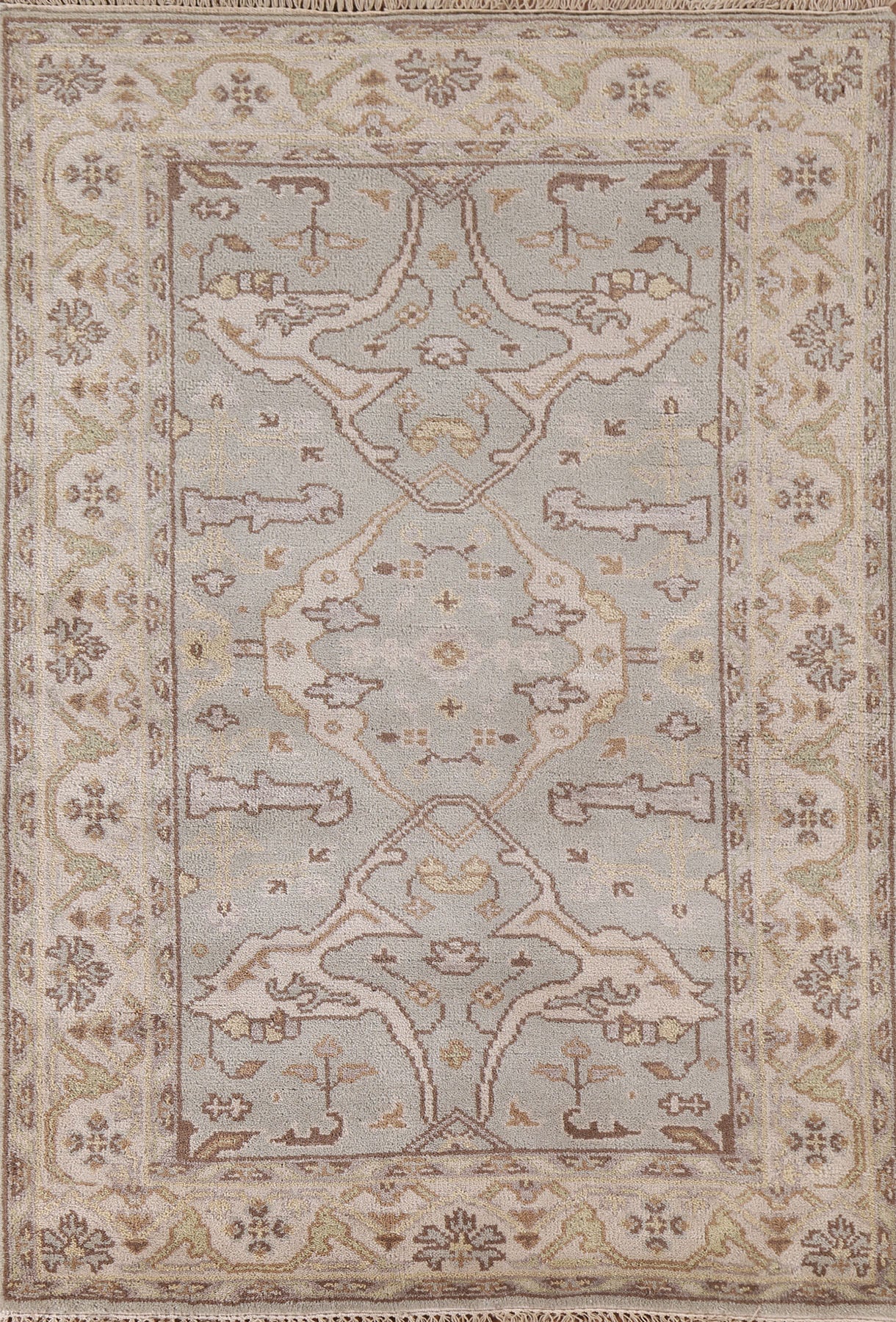 All-Over Oushak Handmade Area Rug 4x6