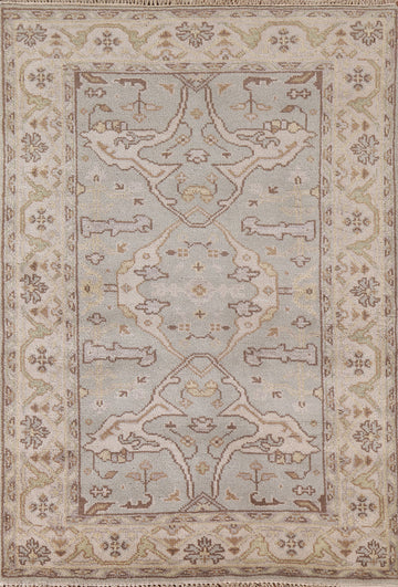 All-Over Oushak Handmade Area Rug 4x6