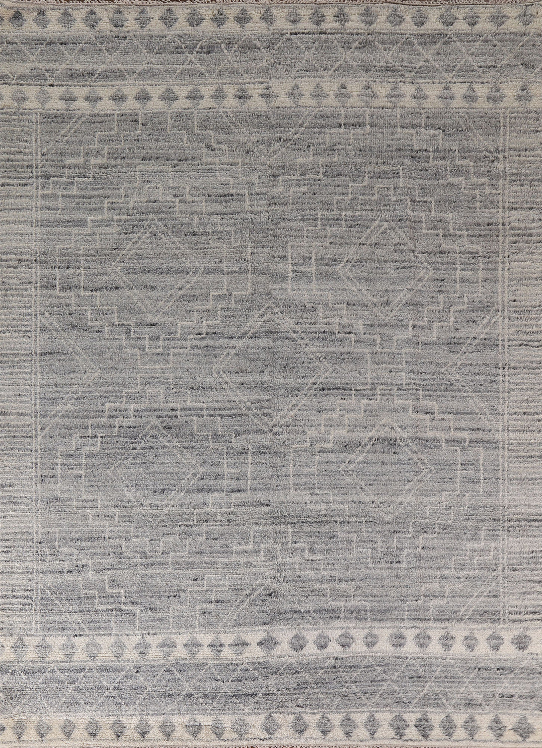 Geometric Moroccan Handmade Plush Area Rug 8x10