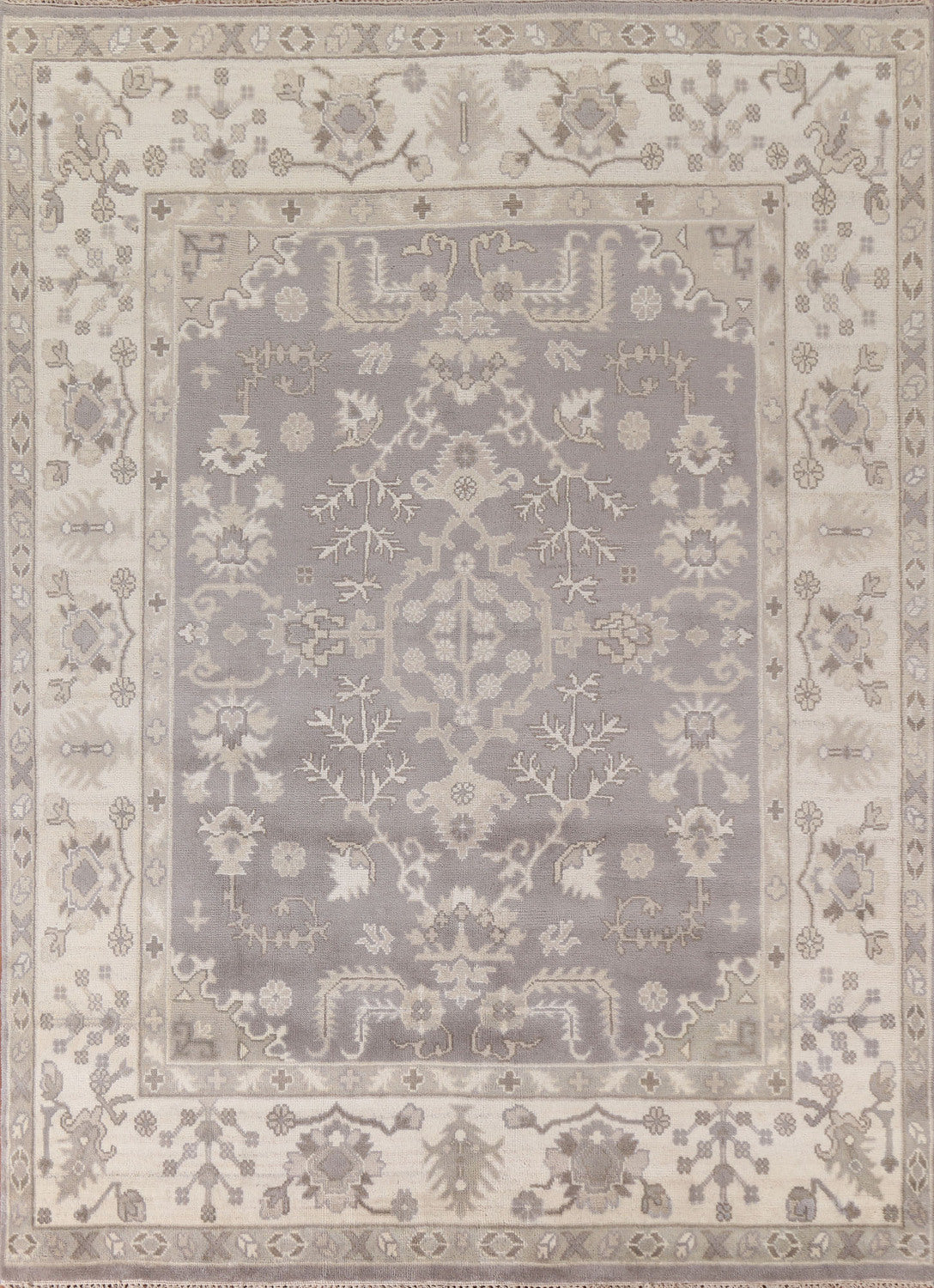 Geometric Oushak Handmade Area Rug 8x10