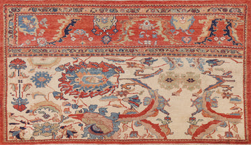 Floral Sultanabad Persian Area Rug 4x8