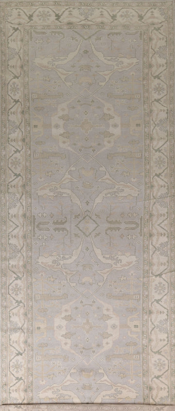 Handmade Oushak Indian Runner Rug 6x17