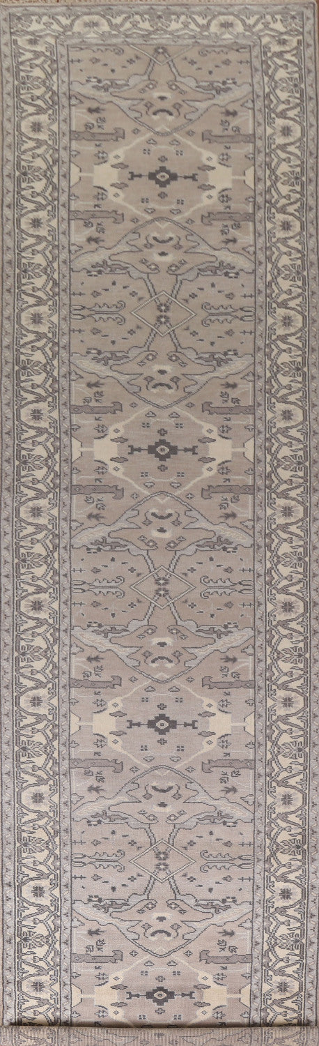 All-Over Oushak Oriental Runner Rug 4x19