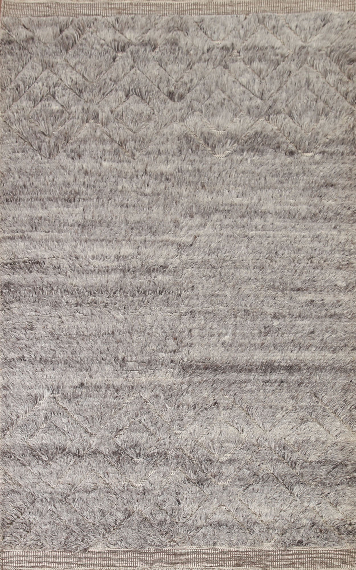 Handmade Plush Moroccan Area Rug 5x8