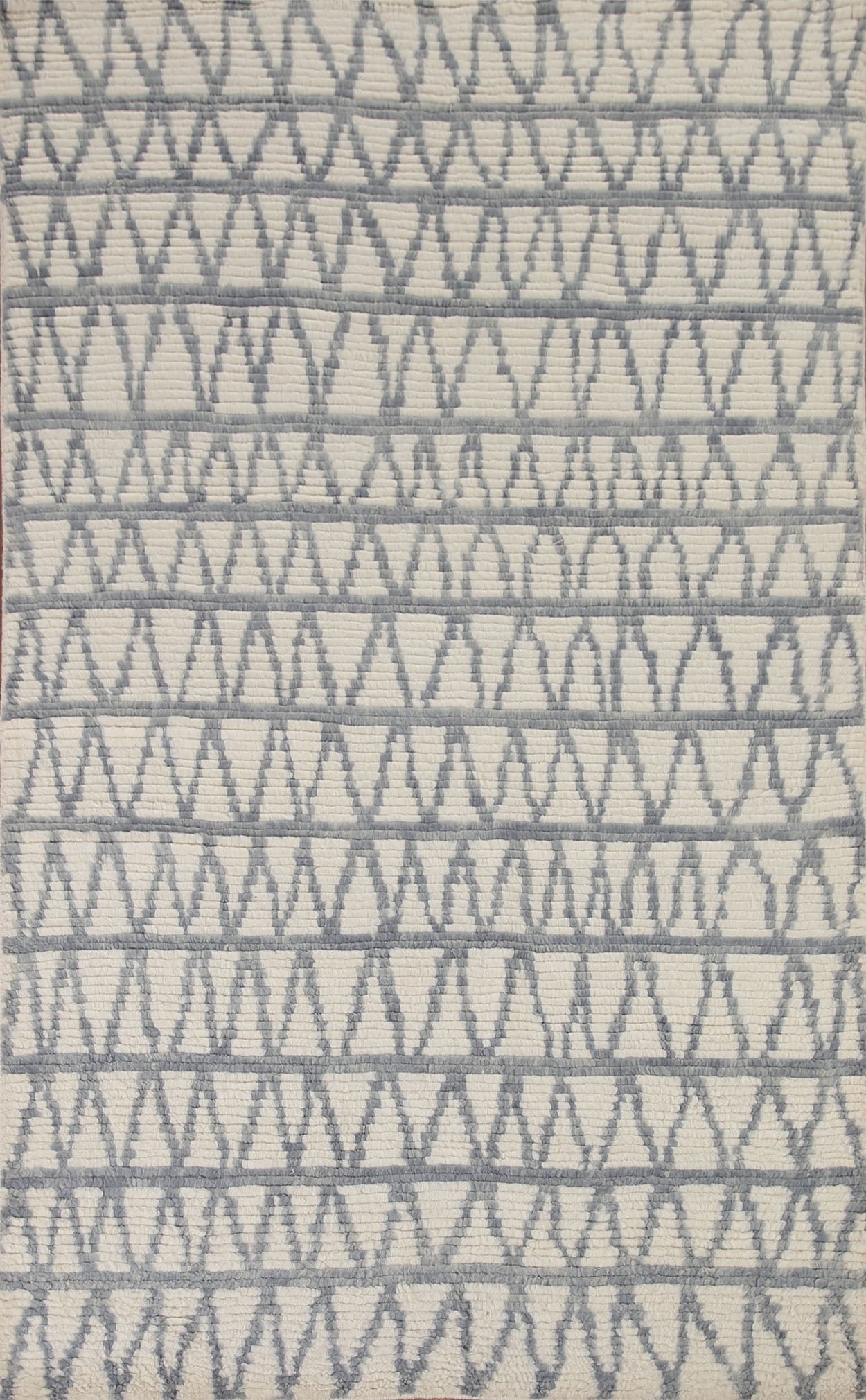Trellis Wool Moroccan Indian Area Rug 5x8