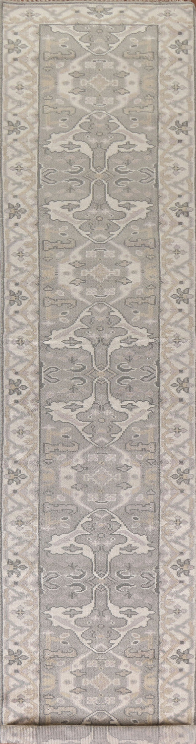 All-Over Oushak Indian Runner Rug 3x16
