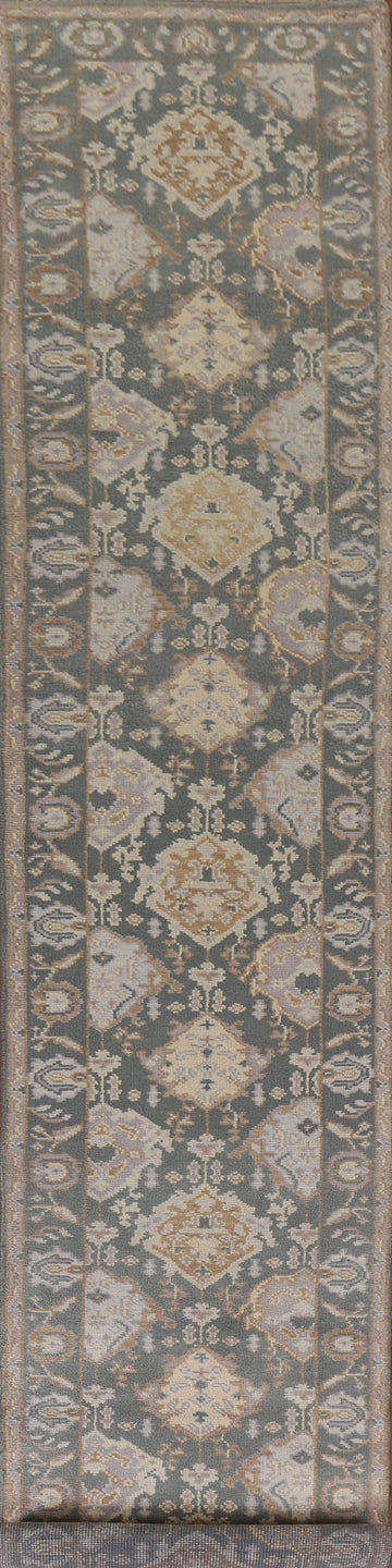 All-Over Oushak Indian Runner Rug 3x14