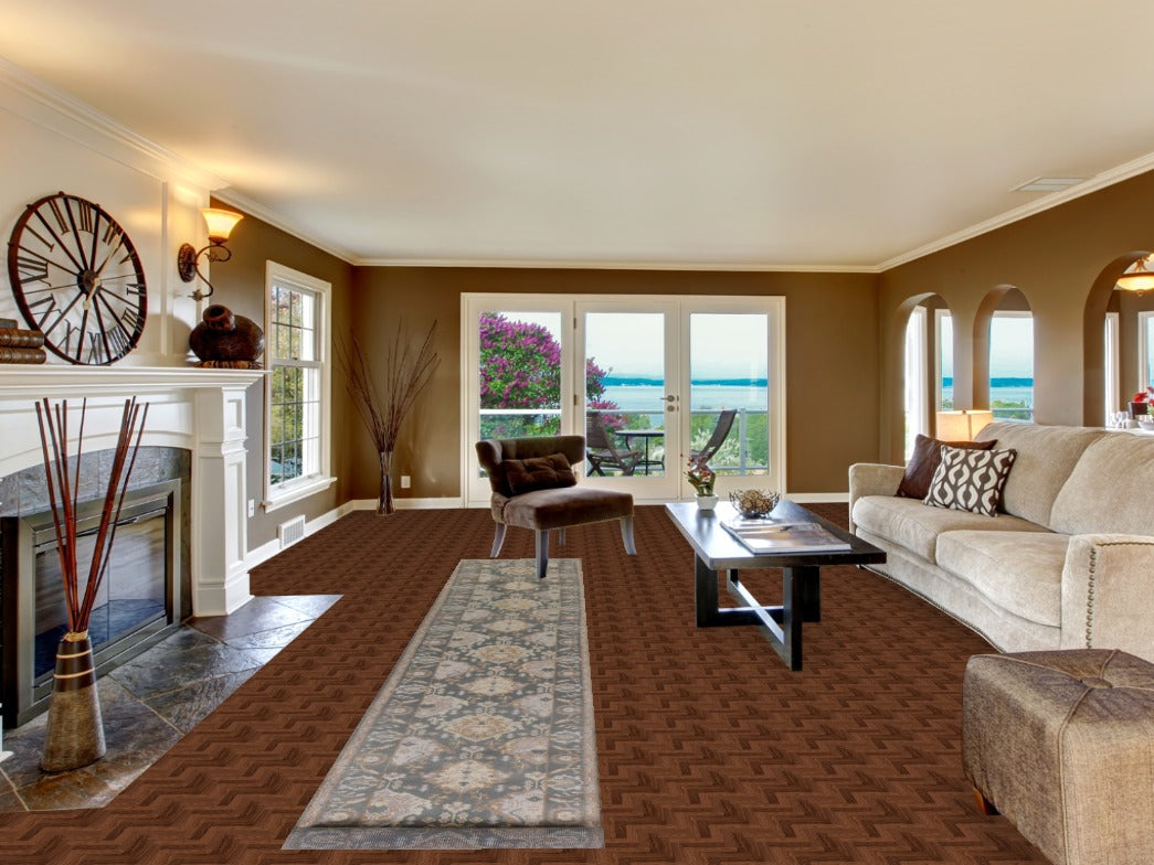 All-Over Oushak Indian Runner Rug 3x14
