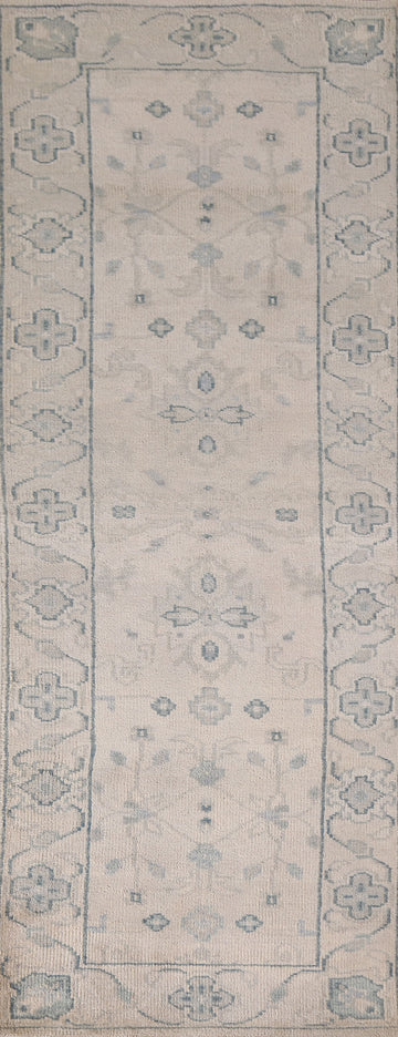 All-Over Oushak Oriental Runner Rug 3x8