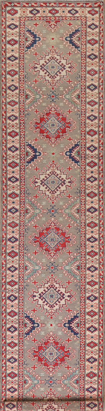 South Western Kazak Oriental Runner Rug 3x16